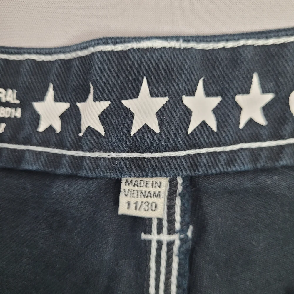 Fivestar General California Carpenter Black With White Stitching Size 11 / 30